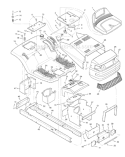 Part Location Diagram of 1001559E620MA Murray Deck, Seat