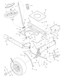 Page H Diagram and Parts List for 405606X190A 552546 Murray Lawn Tractor