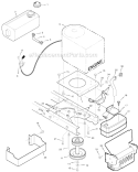 Page D Diagram and Parts List for 405607X52A  Murray Lawn Tractor