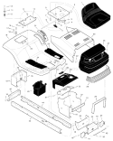 Part Location Diagram of 95122E245 Murray Deck, Seat