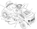Page B Diagram and Parts List for 405612X108  Murray Lawn Tractor