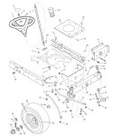 Page H Diagram and Parts List for 405612X108  Murray Lawn Tractor