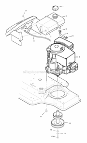 Part Location Diagram of 092318Z Murray Stack Pulley Assembly