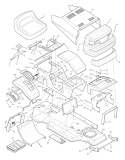 Part Location Diagram of 44X5444 Murray Decal, Right Console