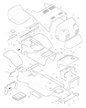 Part Location Diagram of 44X1562 Murray Decal, Shift Pattern
