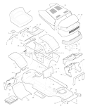 Part Location Diagram of 44X4027 Murray Decal, Left Hood