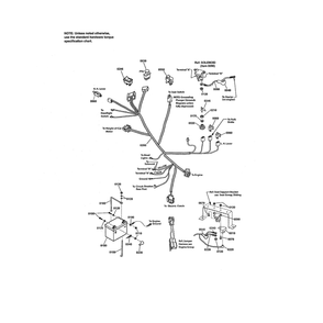 Electrical Diagram and Parts List for RZT26520 2691079 Murray Ride-On Cars