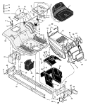 Part Location Diagram of 1001268E701 Murray Frame, Right