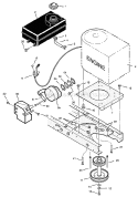 Engine Mount Diagram and Parts List for 425001X8B  Murray Lawn Tractor