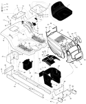 Page A Diagram and Parts List for 425001X8E  Murray Lawn Tractor