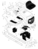 Part Location Diagram of F-98832 Murray Book, Instruction