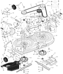 Page E Diagram and Parts List for 425013X92A  Murray Lawn Tractor