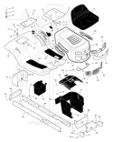Part Location Diagram of 1001558E245 Murray Deck, Seat