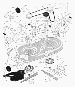 Part Location Diagram of 94814E701MA Murray BLADE HSNG 42