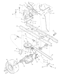 Page E Diagram and Parts List for 425017X190A 552548 Murray Lawn Tractor