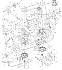 Page F Diagram and Parts List for 425018X00A  Murray Lawn Tractor