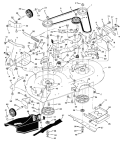 Part Location Diagram of 94192E701MA Briggs and Stratton BRACKET DECK LH 42