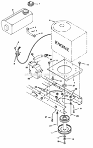 Part Location Diagram of 094139Z Murray Stack Pulley Assembly