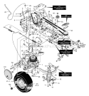 Part Location Diagram of 690013E701MA Murray Pedal Assembly, Hydro