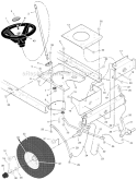 Page G Diagram and Parts List for 425604X18A  Murray Lawn Tractor