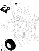 Page G Diagram and Parts List for 425604X99C  Murray Lawn Tractor