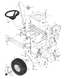 Part Location Diagram of 94591MA Murray Wheel Steering