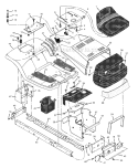 Part Location Diagram of 095122E276MA Murray Deck, Seat