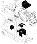 Part Location Diagram of 1001556E663MA Murray Deck, Seat