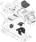 Part Location Diagram of 1001556E549MA Murray Deck, Seat