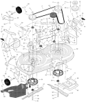 Page E Diagram and Parts List for 425619X24A  Murray Lawn Tractor