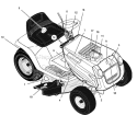 Page B Diagram and Parts List for 425622X78B  Murray Lawn Tractor