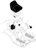 Page G Diagram and Parts List for 425624X18A  Murray Lawn Tractor
