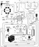 Electrical System Diagram and Parts List for 42571X8D  Murray Lawn Tractor