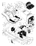 Part Location Diagram of 44X6922 Murray Decal, Right Hood