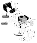 Part Location Diagram of 094306 Murray Bracket, Muffler Mount
