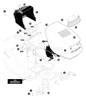 Part Location Diagram of F-97889 Murray Instruction Book