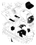 Page A Diagram and Parts List for 42591X88B VRO4216HX -1999 Murray Lawn Tractor