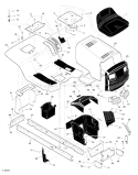 Part Location Diagram of 094322E276 Murray Hood