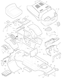 Part Location Diagram of 44X4010 Murray Decal, Right Console
