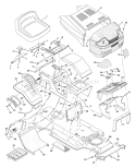 Part Location Diagram of 44X7003 Murray Decal, Left Hood
