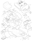 Part Location Diagram of 44X5072 Murray Decal, Right Console