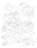 Part Location Diagram of 44X7004 Murray Decal, Right Hood