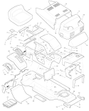 Part Location Diagram of F-96808 Murray Repair Parts Book