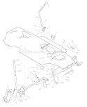 Page F Diagram and Parts List for 42910A  Murray Lawn Tractor