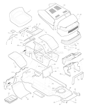 Part Location Diagram of 44X4689 Murray Decal, Left Console