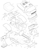 Part Location Diagram of 44X6152 Murray Decal, Right Console