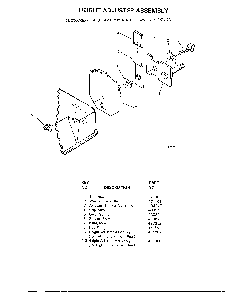 Height adjuster Diagram and Parts List for 8-22261X92  Murray Lawn Mower
