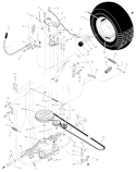 Page G Diagram and Parts List for 461005X68A  Murray Lawn Tractor