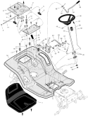 Page K Diagram and Parts List for 461008X692A  Murray Lawn Tractor