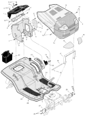 Page F Diagram and Parts List for 461008X692A  Murray Lawn Tractor